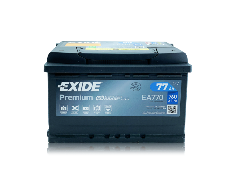 EXIDE EA770 12V 77Ah Akkumulátor 760A J+ Premium